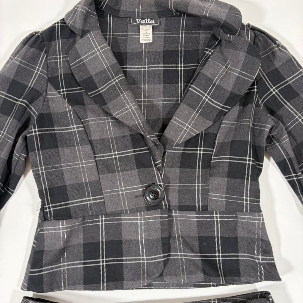 2000s Striped Jacket + Capi Suit Set - Picture 3 of 6